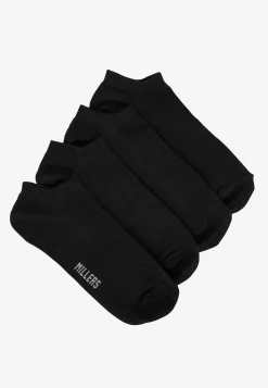 Ankelstrumpa i bomullsmix 4-pack