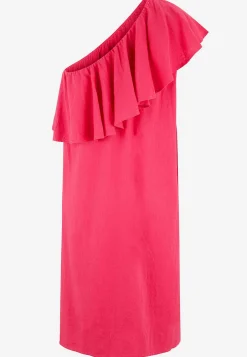 Asymmetrisk linneklänning