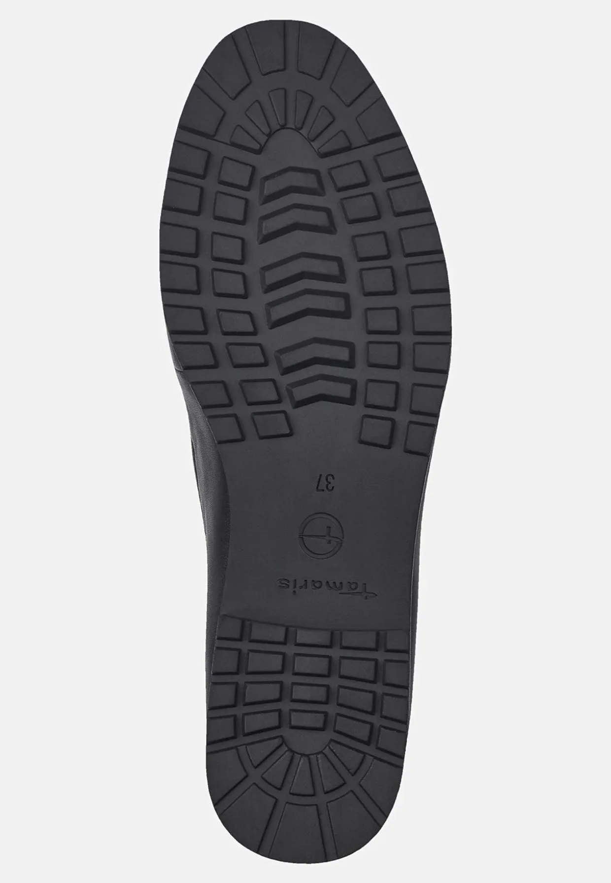 Bekväm skinnloafer med kedjedetalj