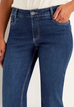 Bekväma stretchjeans med rakt ben