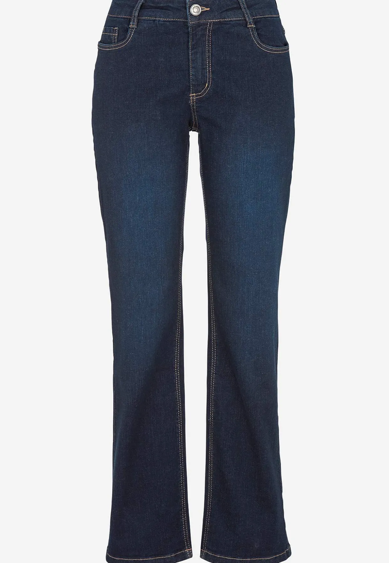 Bekväma stretchjeans med rakt ben