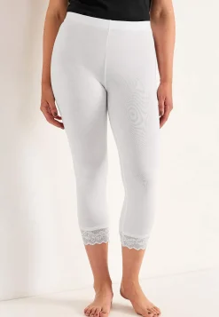 Caprileggings med spets susanne