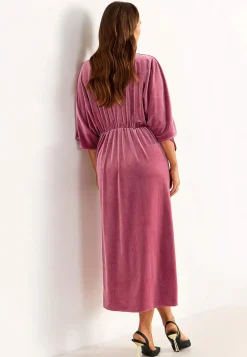 Elegant kaftanklänning i velour