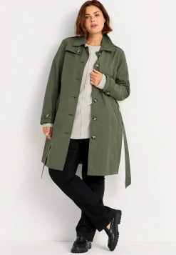 Enkelknäppt trenchcoat