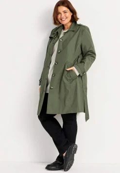 Enkelknäppt trenchcoat