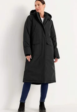 Funktionell, varmfodrad, lång parkas