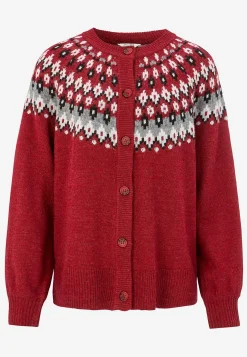Jacquardmönstrad cardigan