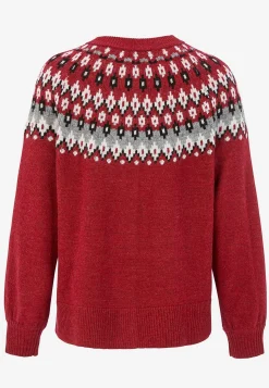 Jacquardmönstrad cardigan