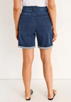 Jeansshorts med bekväm stretch