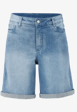 Jeansshorts med bekväm stretch