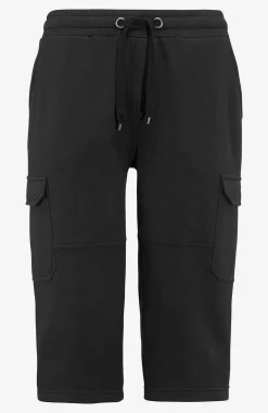 Långa svettisshorts med cargofickor