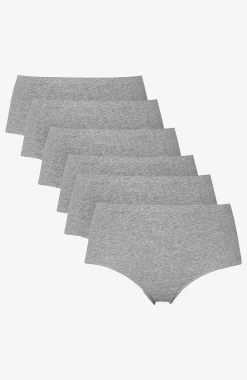 Ribbad trosa i bomull 6-pack