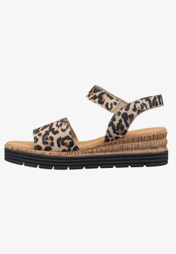 Skinnsandal med kardborrestängning