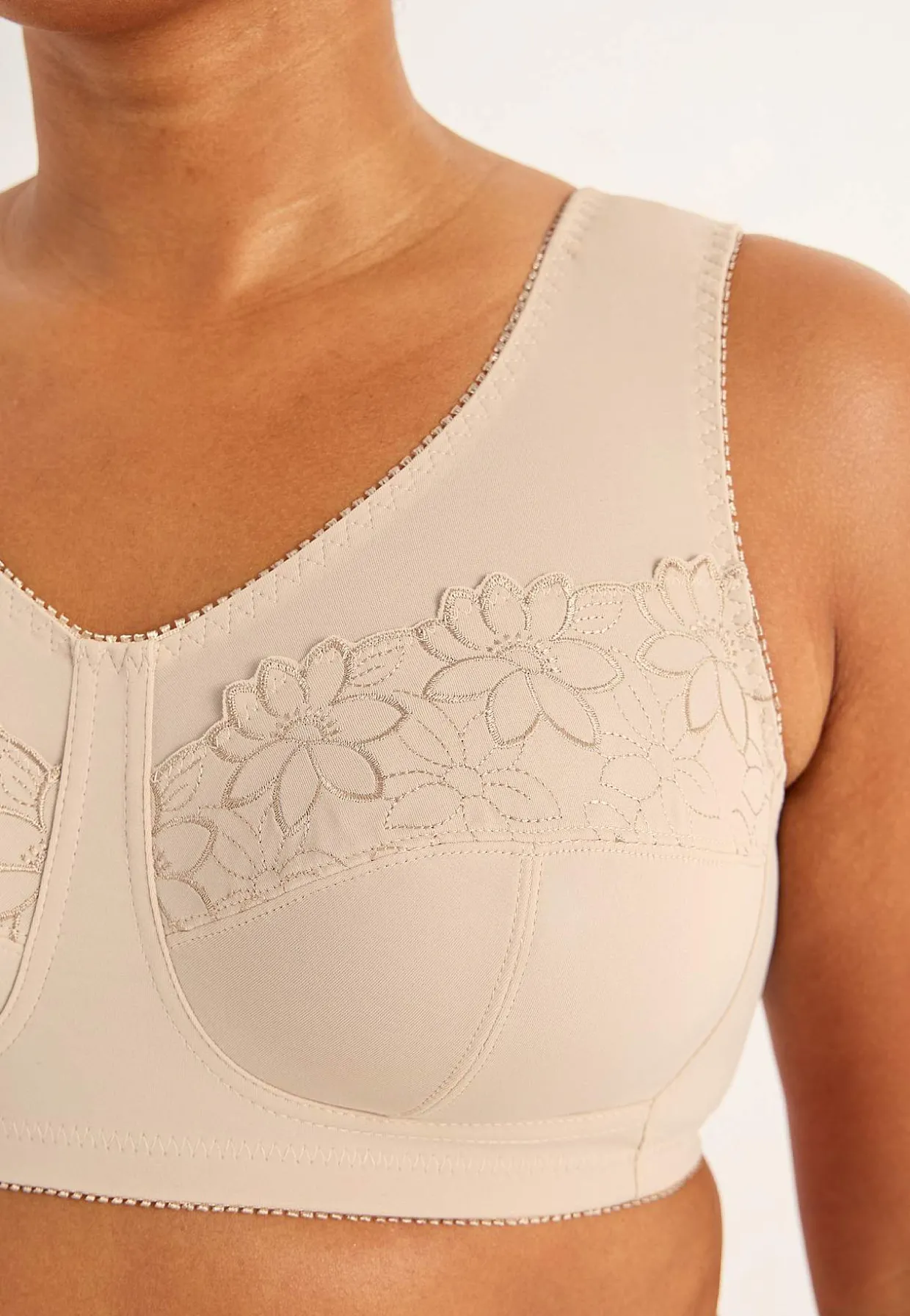 Soft-bh med broderi Lily 2-pack
