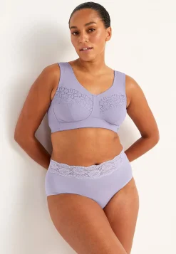 Soft-bh med broderi Lily 2-pack