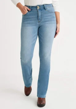 Superstretchiga shapingjeans med bootcut