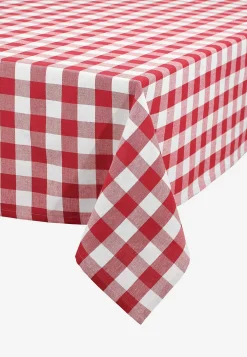Vävd, rutig duk